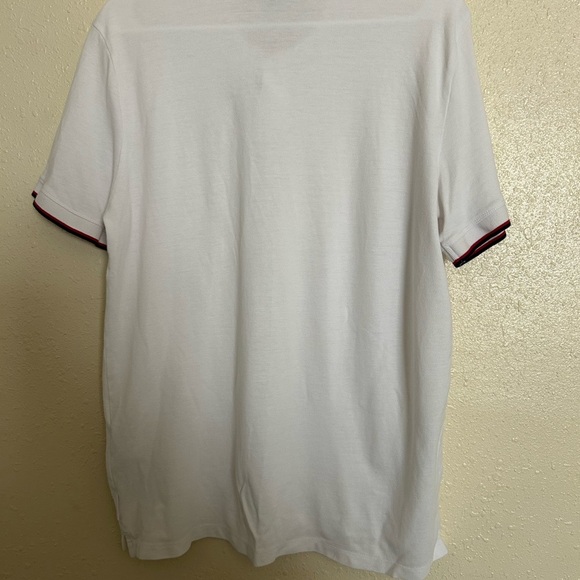 Armani Exchange White Polo with Dark Trim - Picture 4 of 7